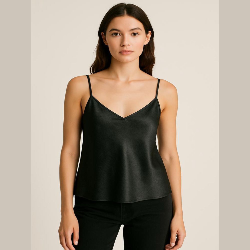 Forever 21 Women's Black Woven Cami Top Size L